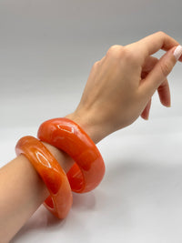 Lot de 3 bracelets orange : Aditya
