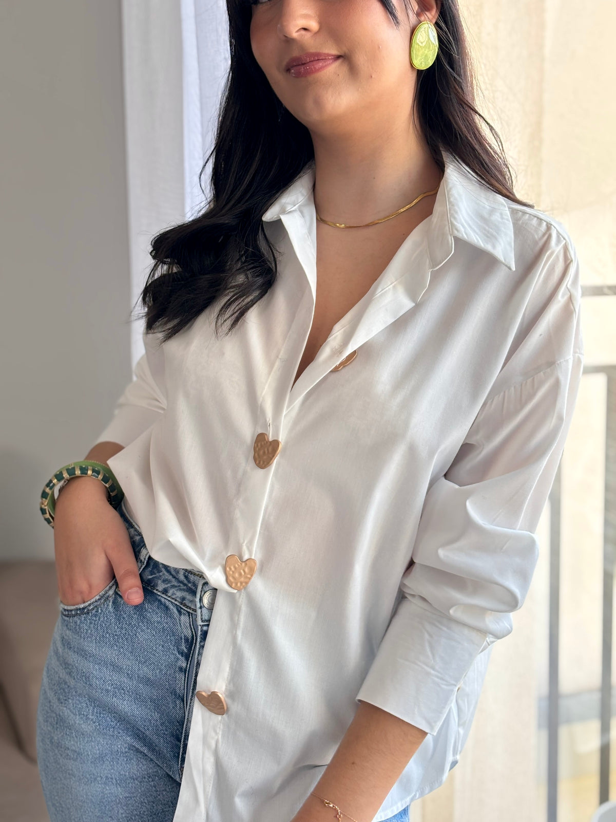 Chemise écrue : Cécilia