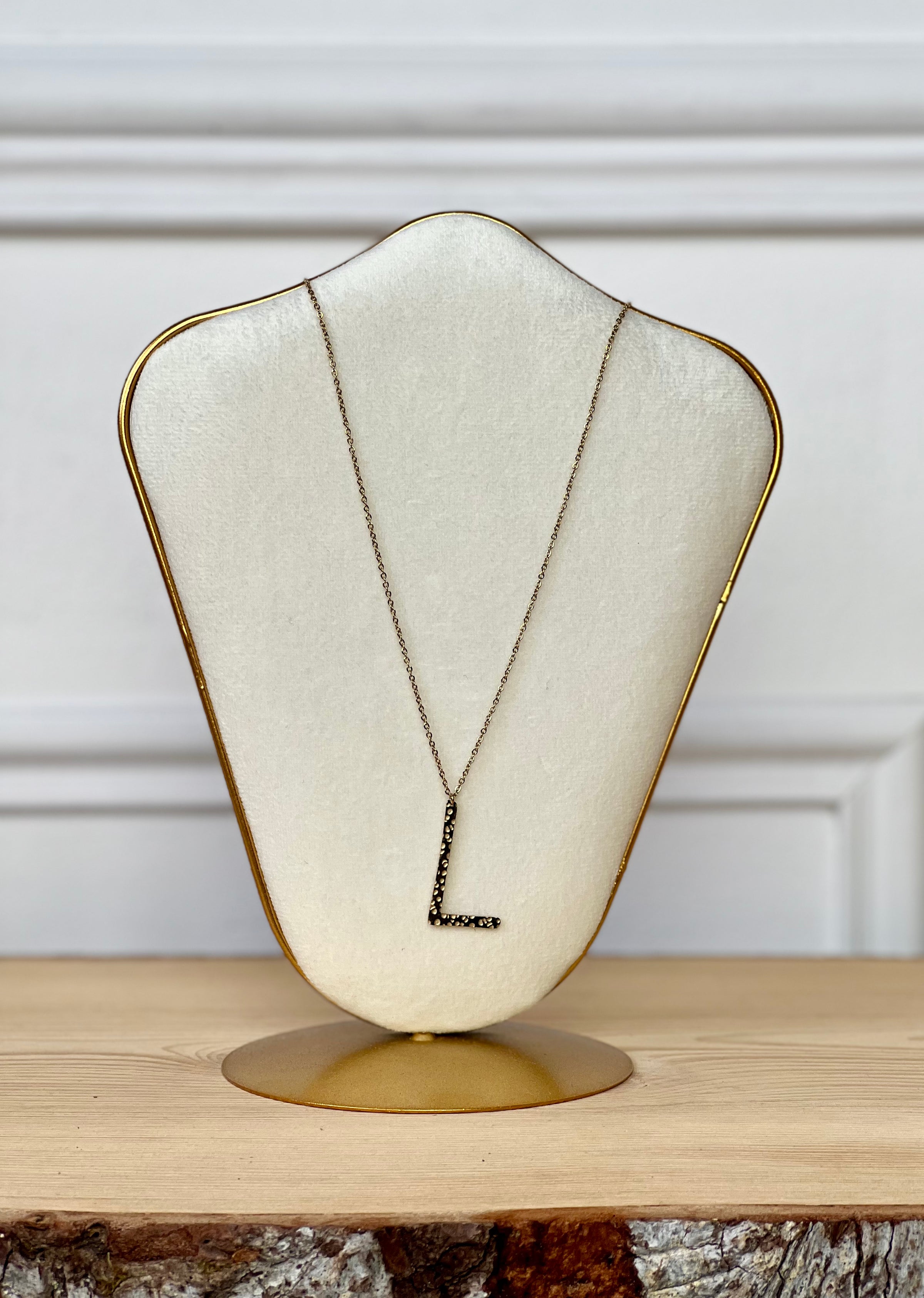 Collier Lettre en Acier (lettre au choix) - Loïcia
