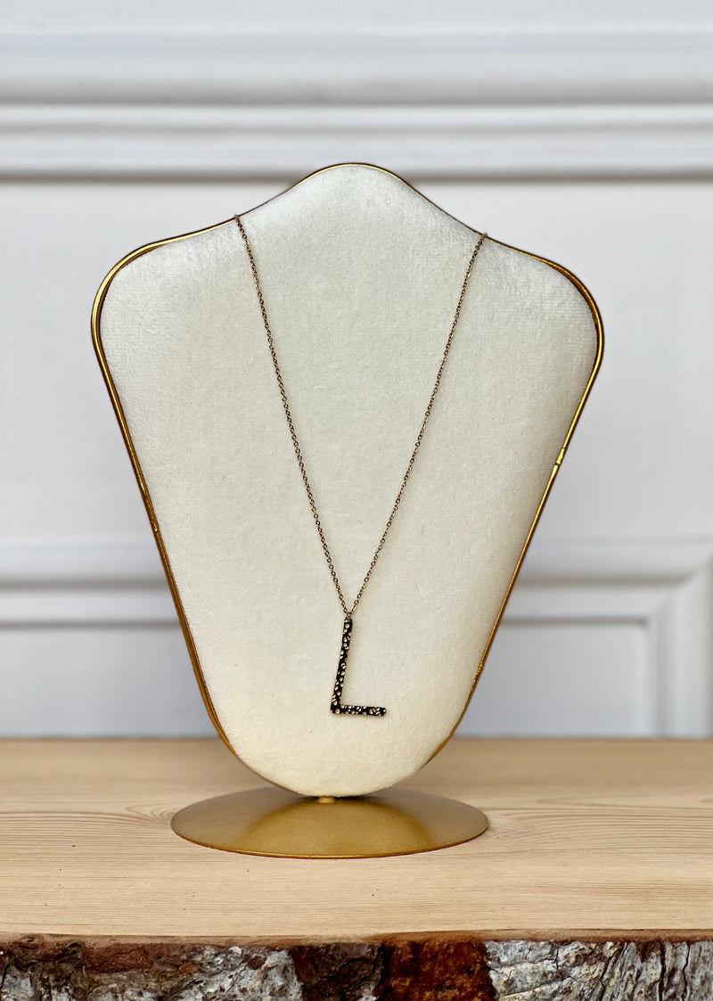 Collier Lettre en Acier (lettre au choix) - Loïcia