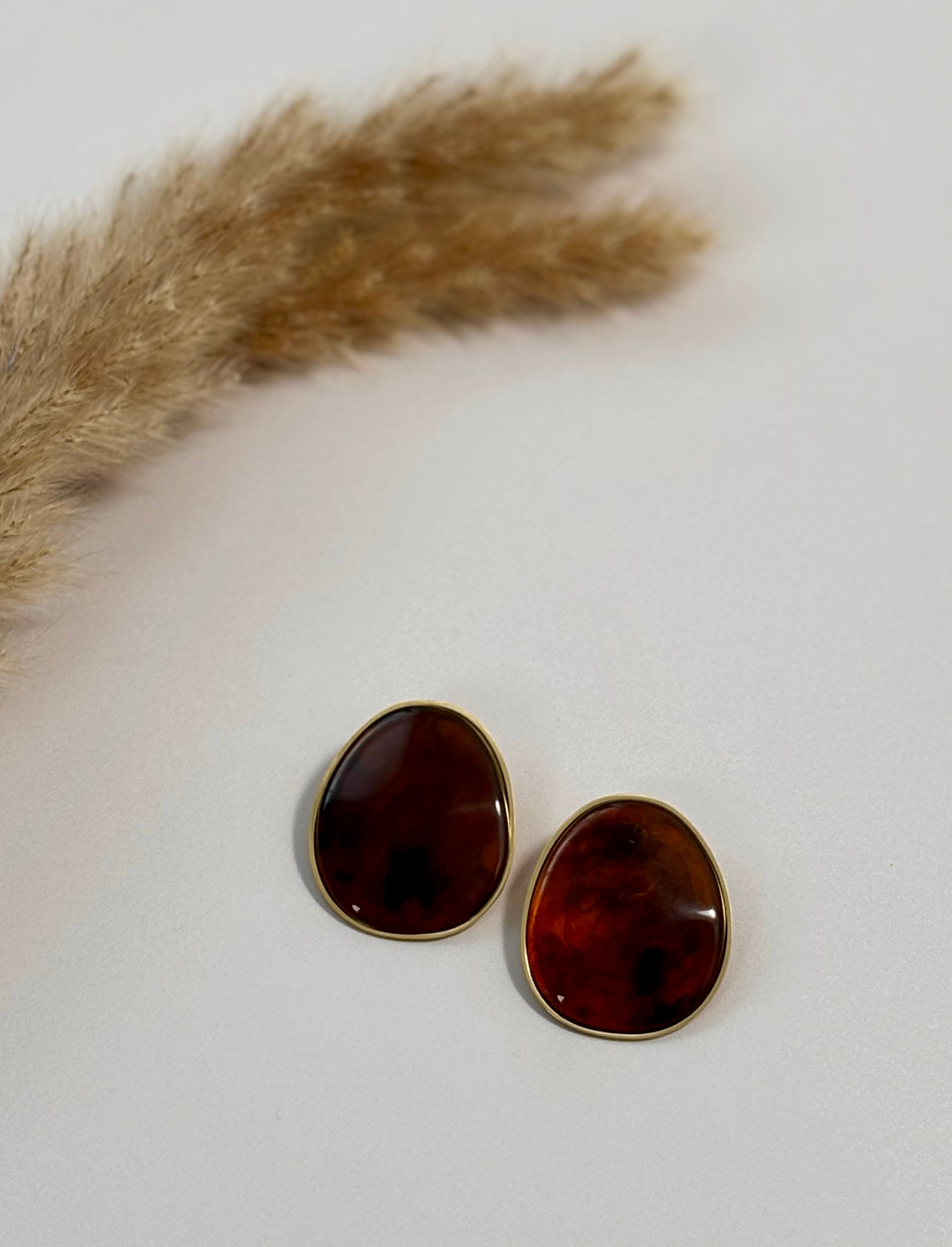 Boucles d'oreilles ambres : Oria