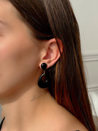 Boucles d'oreilles noires