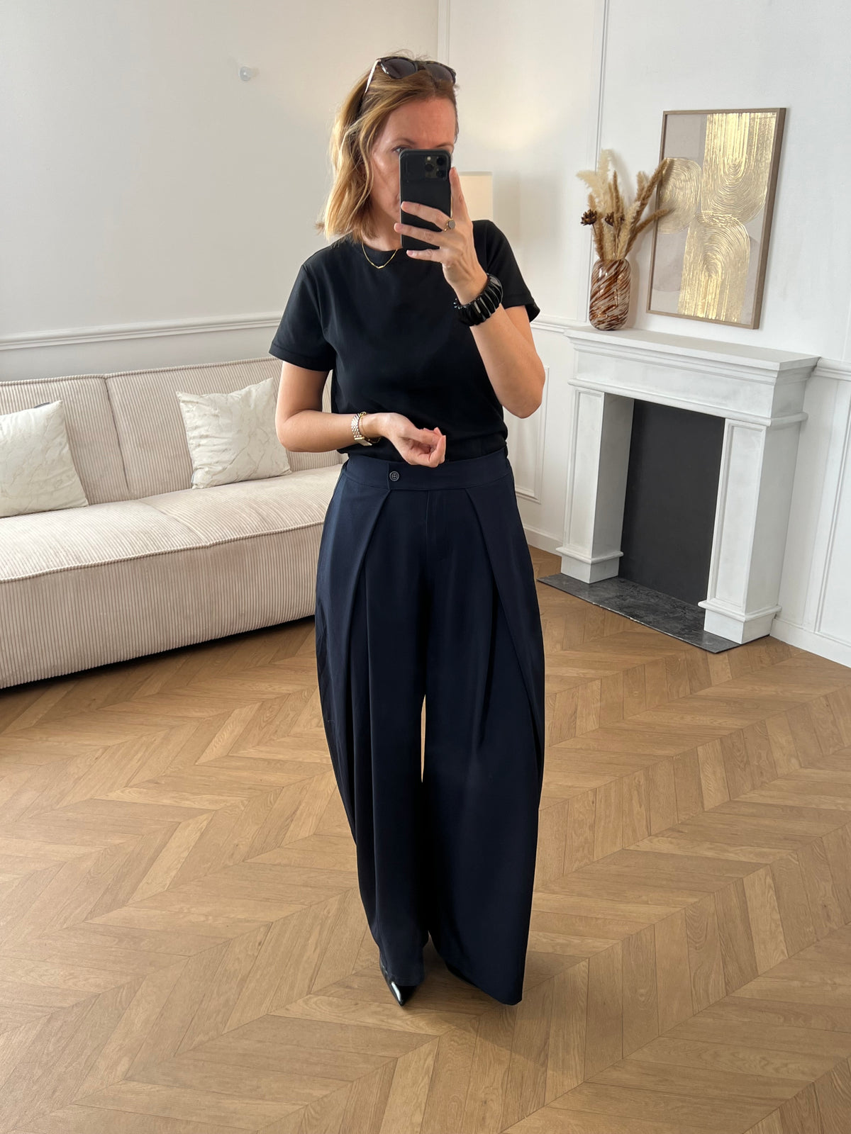 Pantalon bleu marine : Maëron