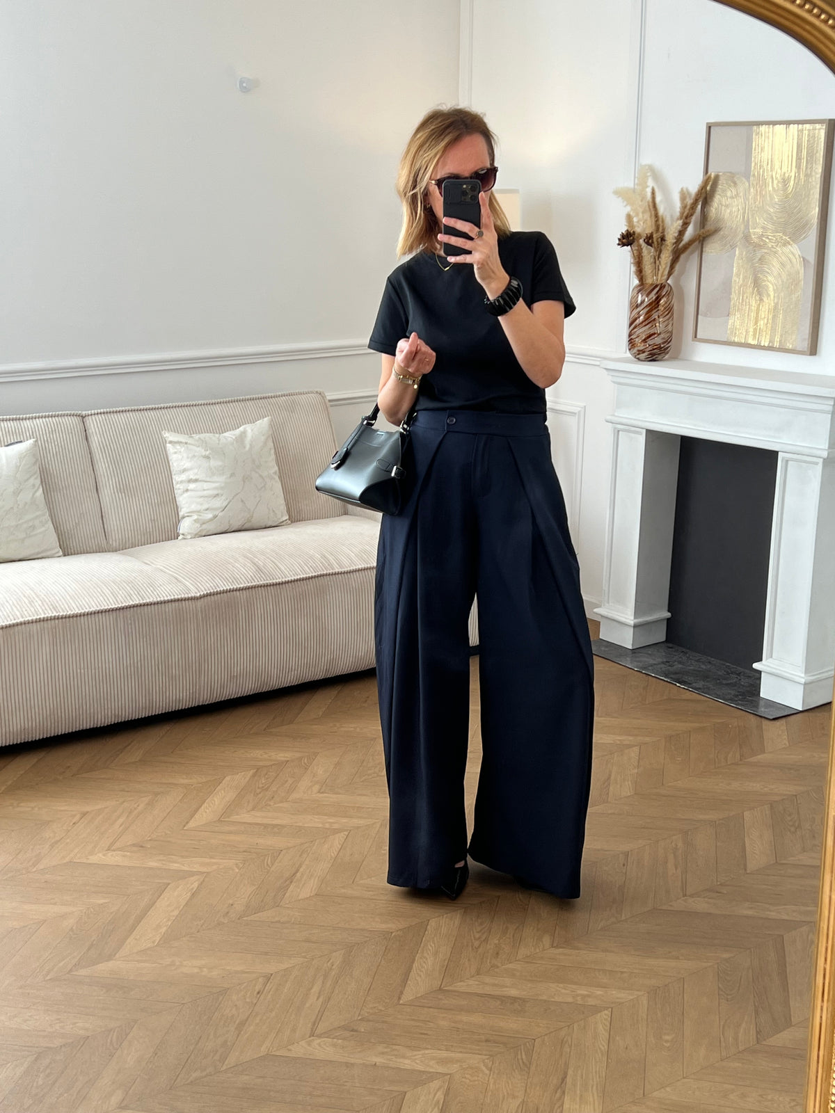 Pantalon bleu marine : Maëron