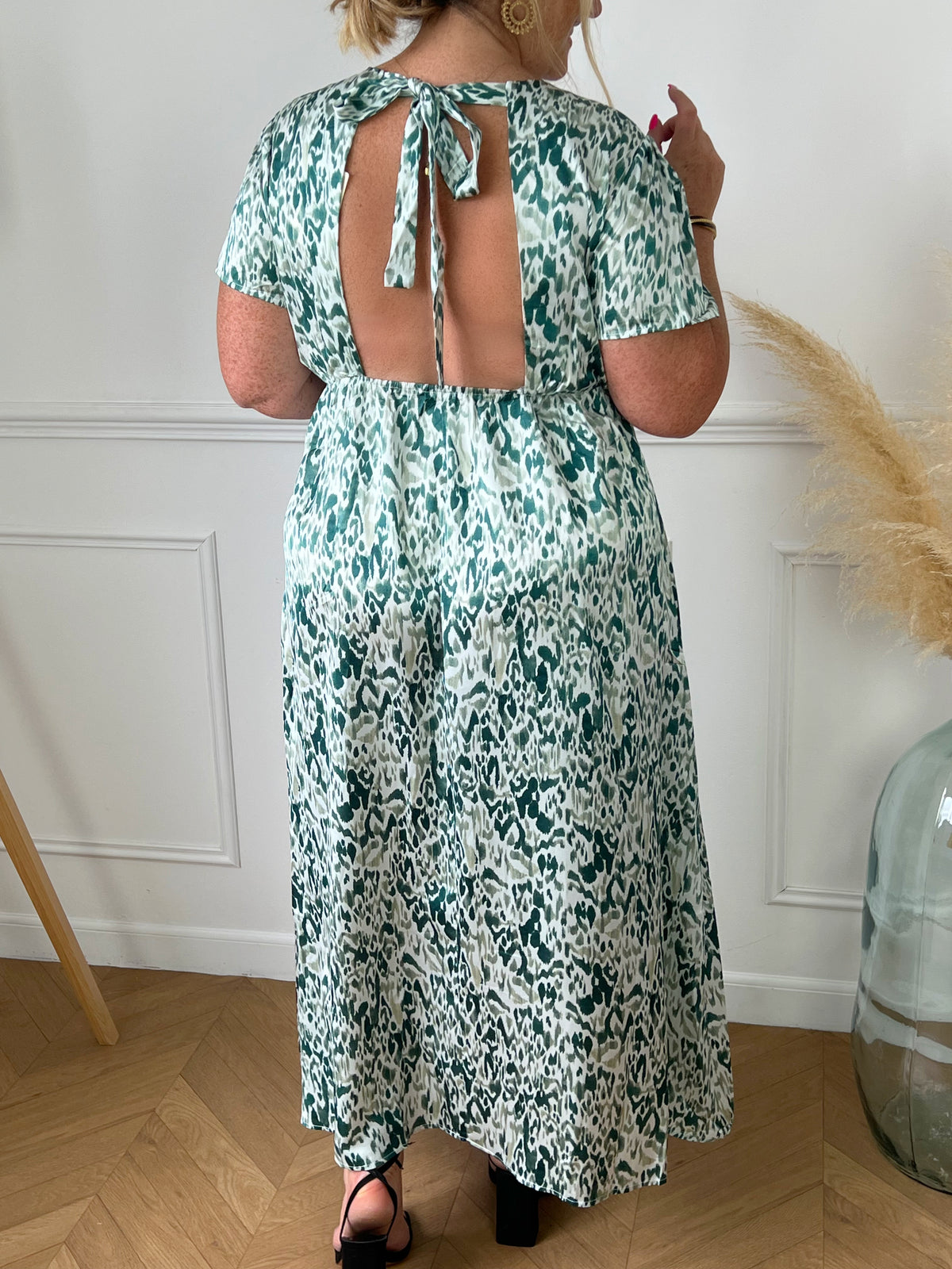 Robe dos nu à motif : Lyza - Loïcia