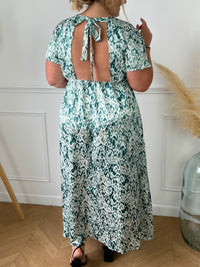 Robe dos nu à motif : Lyza - Loïcia