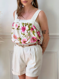 Short beige en lin : Flavia - Loïcia