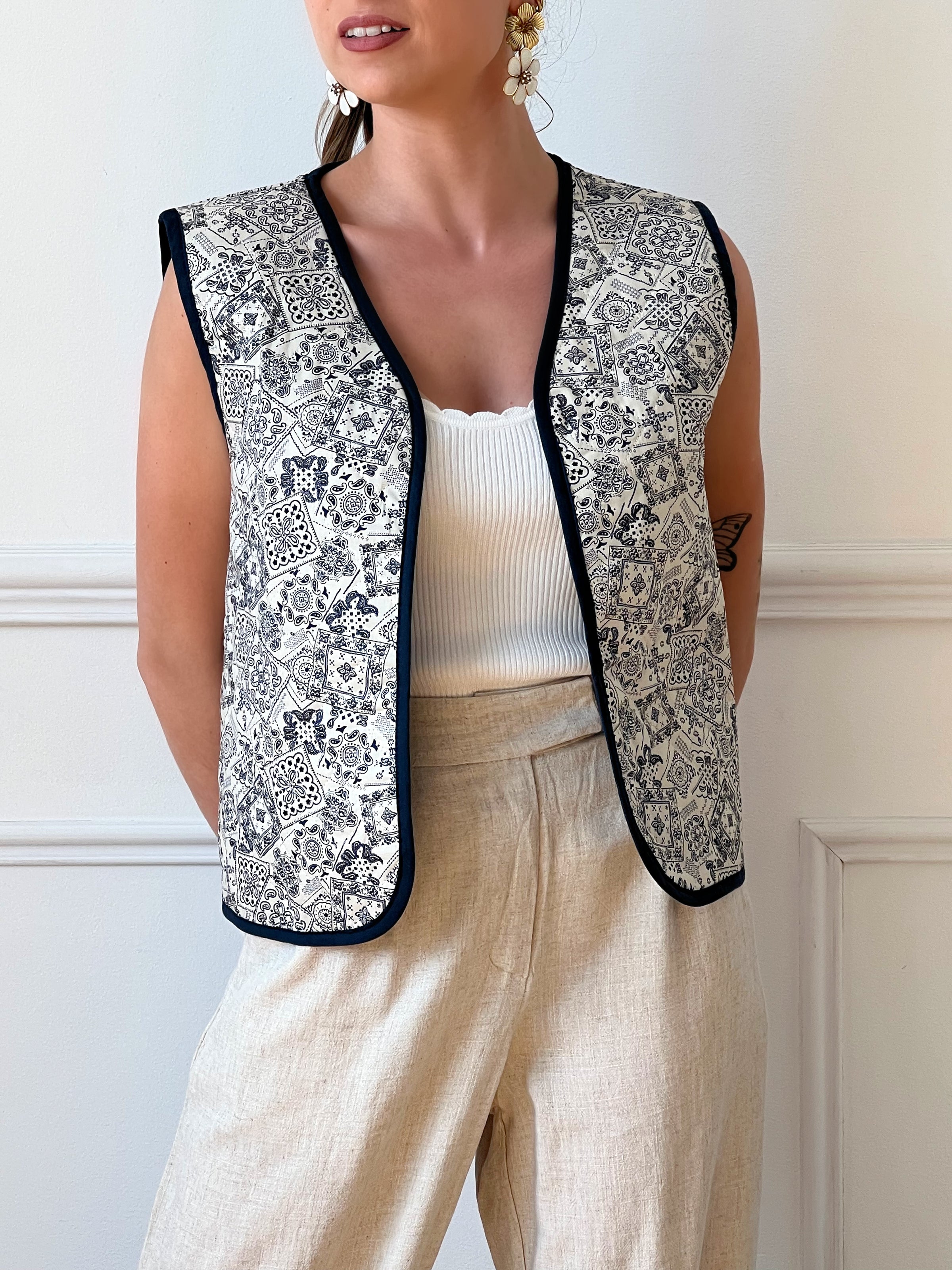 Veste sans manches matelassée : Isys - Loïcia