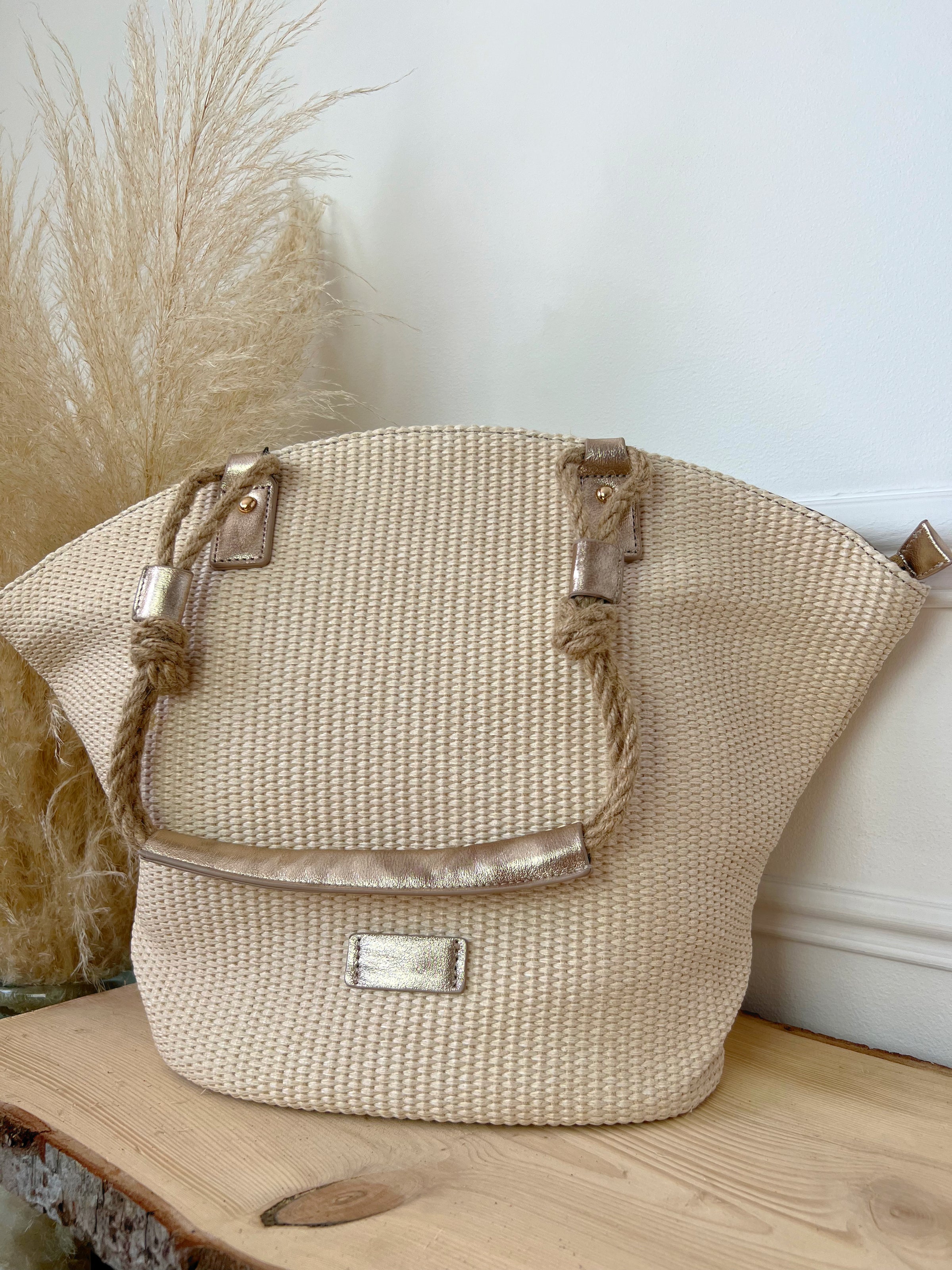 Sac plage beige : Lize - Loïcia