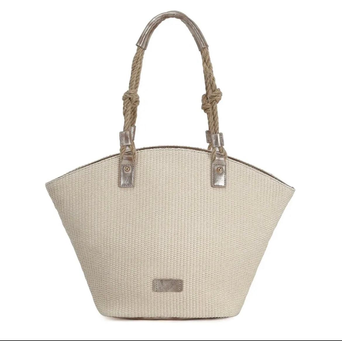 Sac plage beige : Lize - Loïcia