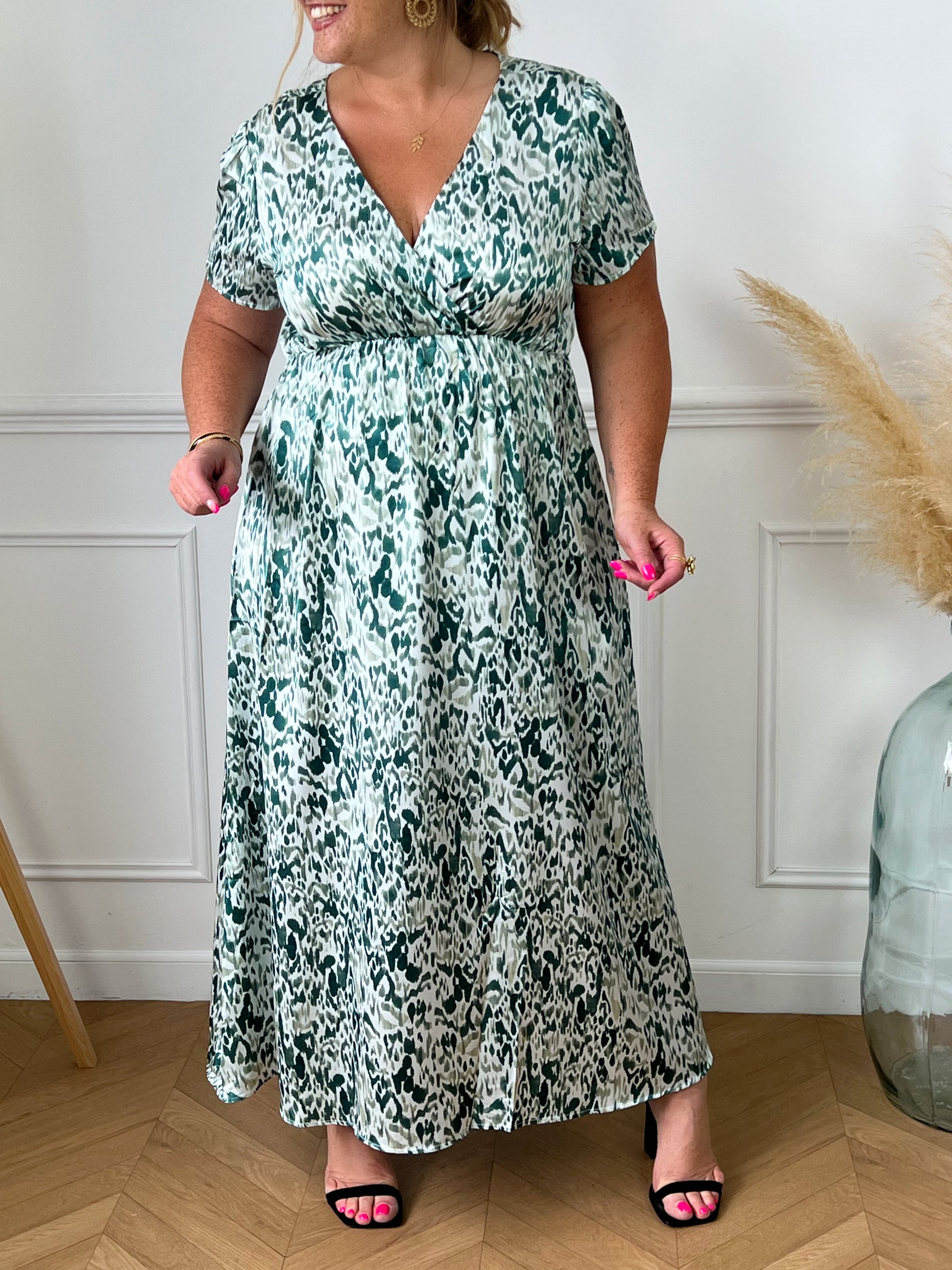 Robe dos nu à motif : Lyza - Loïcia