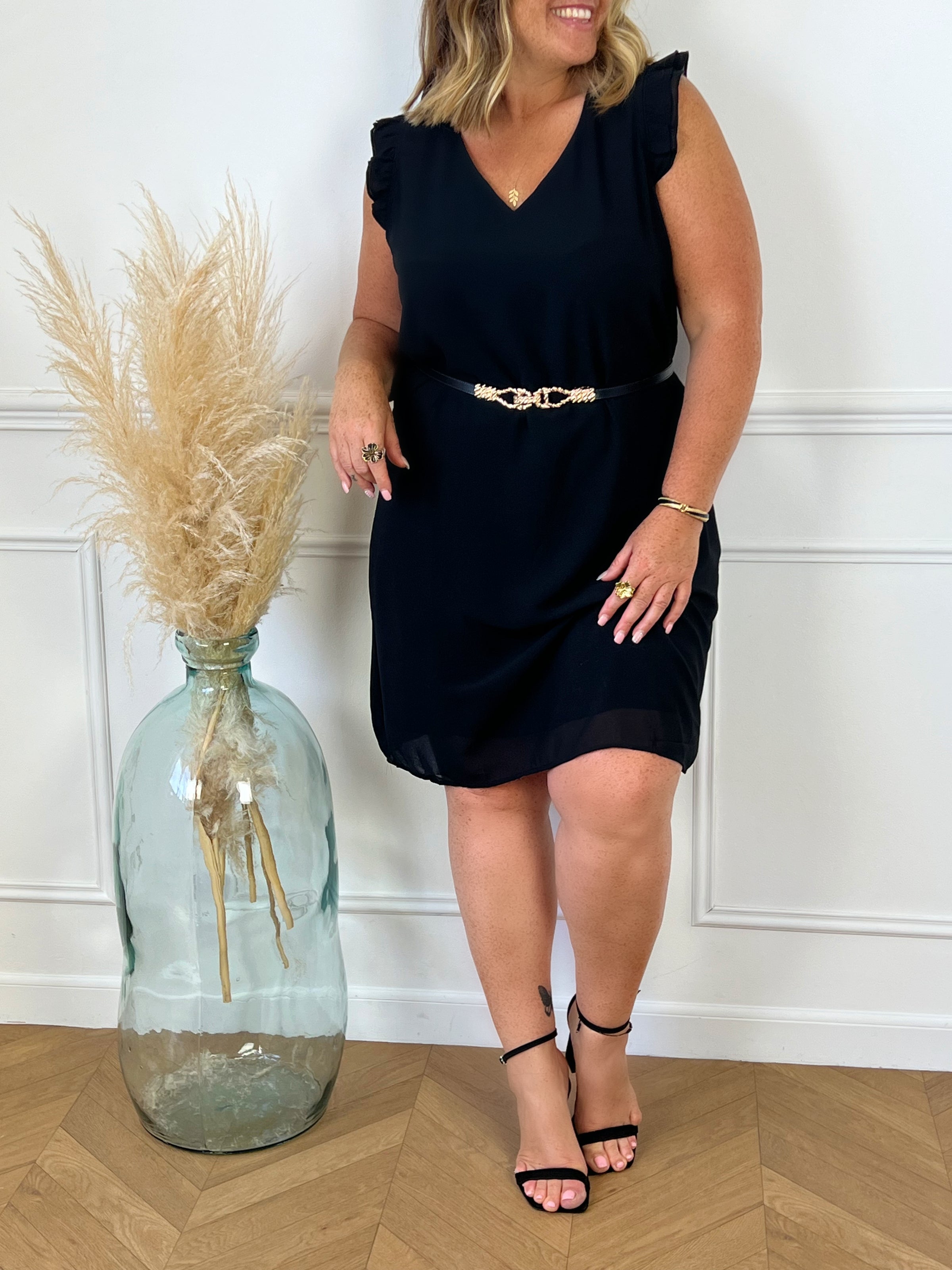 Robe courte noire Curve : Lilou