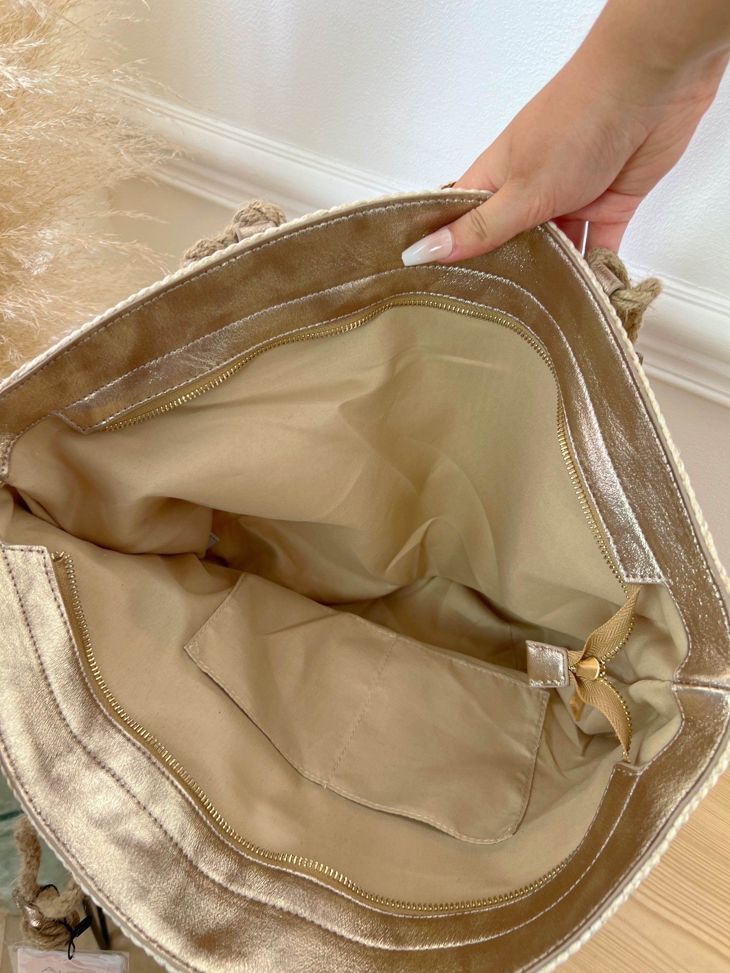 Sac plage beige : Lize - Loïcia