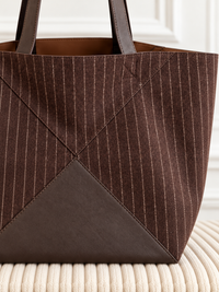 Sac cabas marron : Elaine