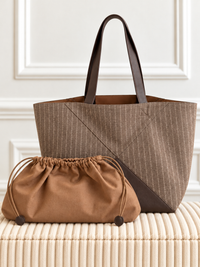 Sac cabas taupe : Elaine