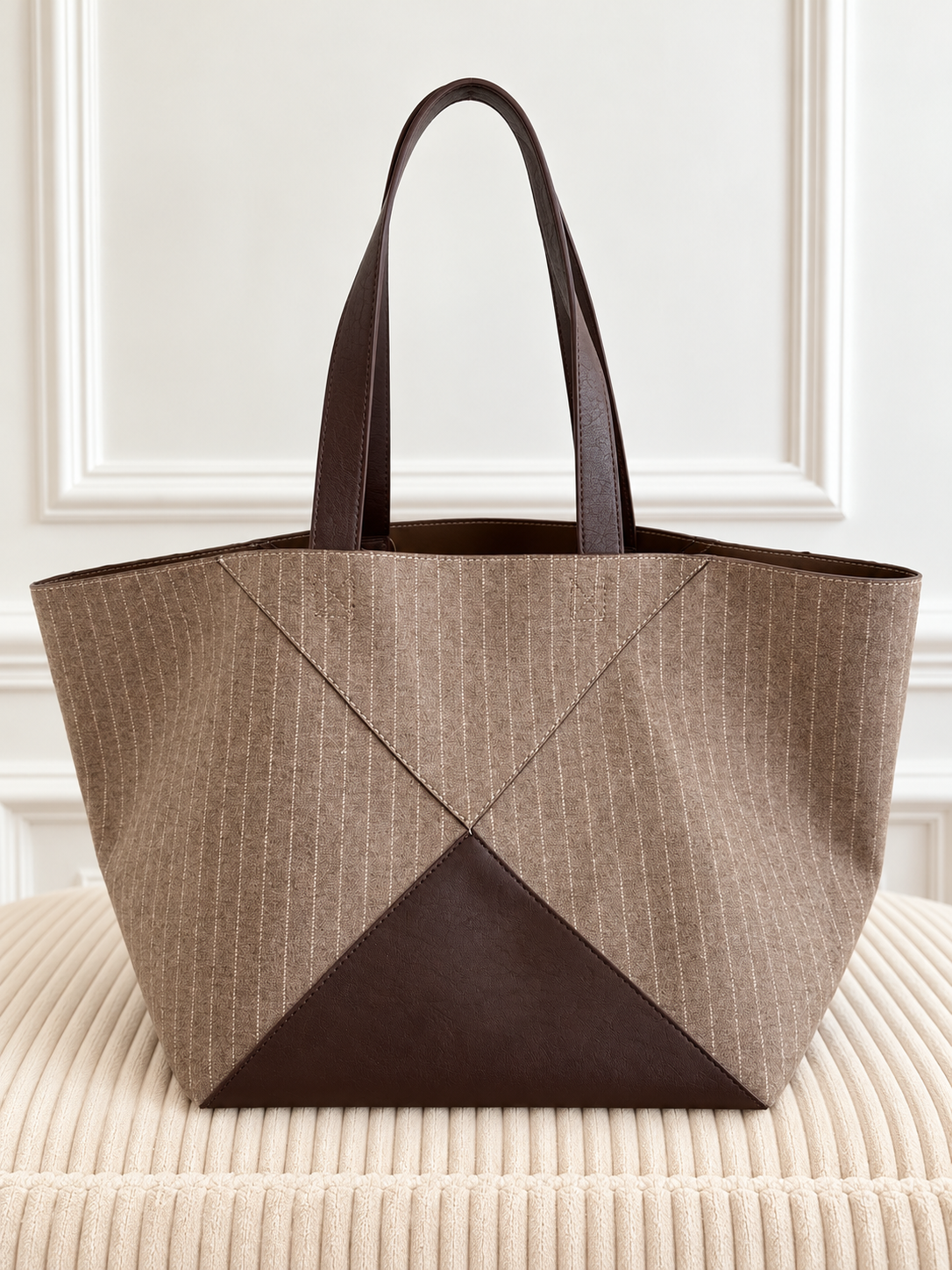 Sac cabas taupe : Elaine