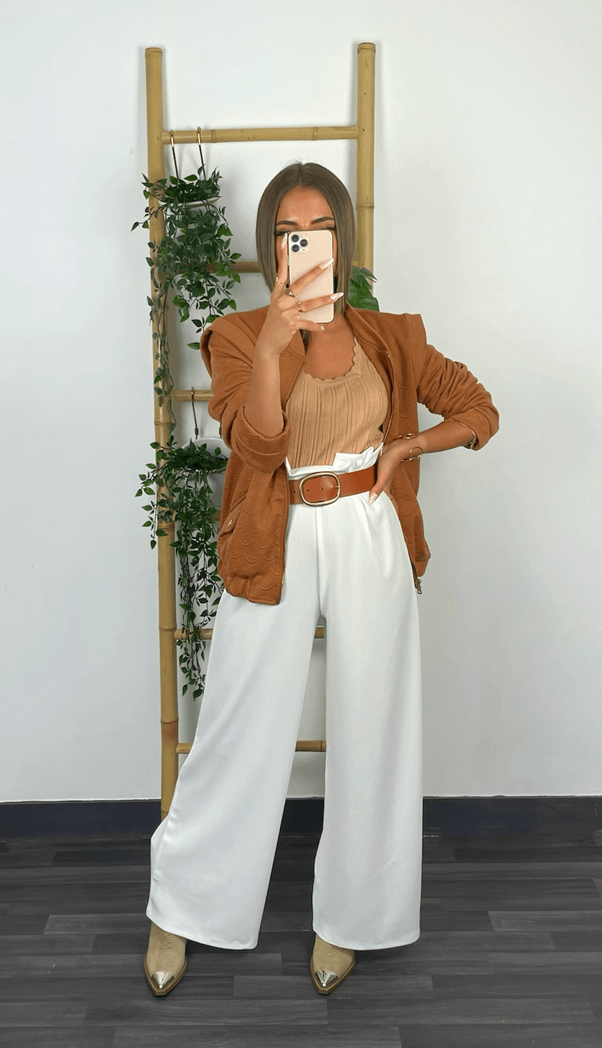 Ceinture Kiara camel - Loïcia