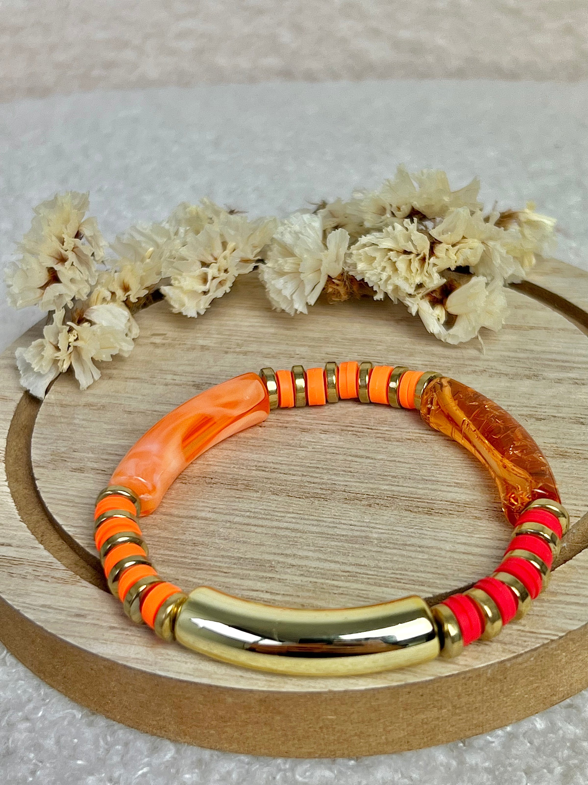 Bracelet Calia orange - Loïcia