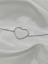 Bracelet petit coeur argenté - Loïcia