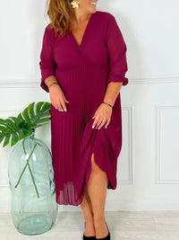 Robe violine grande taille : Ophelie