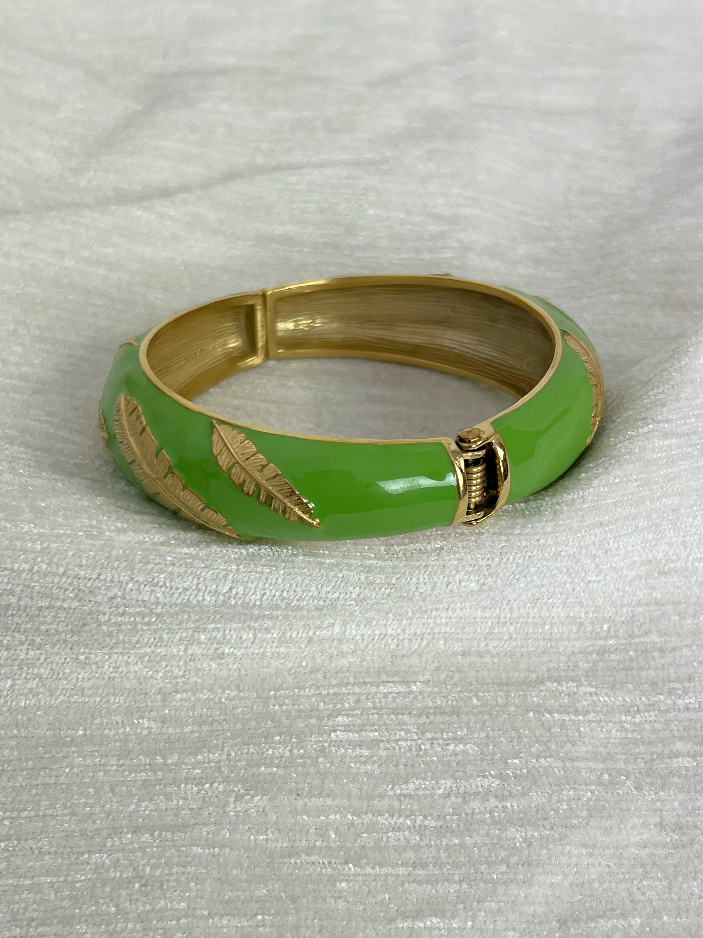 Bracelet vert : Pluma - Loïcia