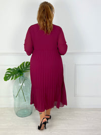 Robe violine grande taille : Ophelie