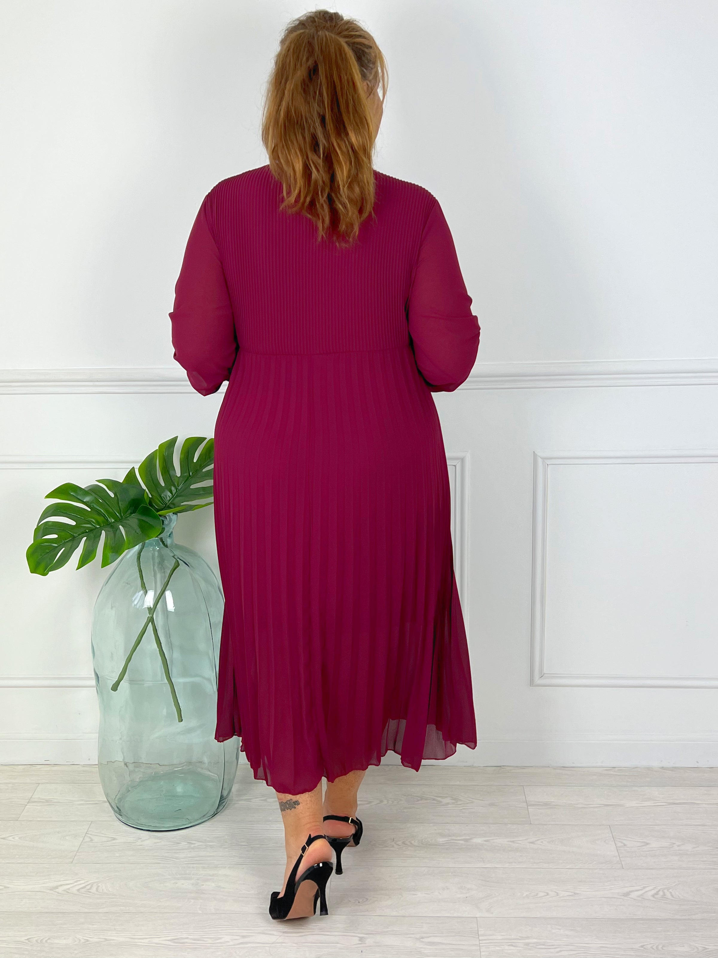 Robe violine grande taille : Ophelie
