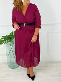 Robe violine grande taille : Ophelie