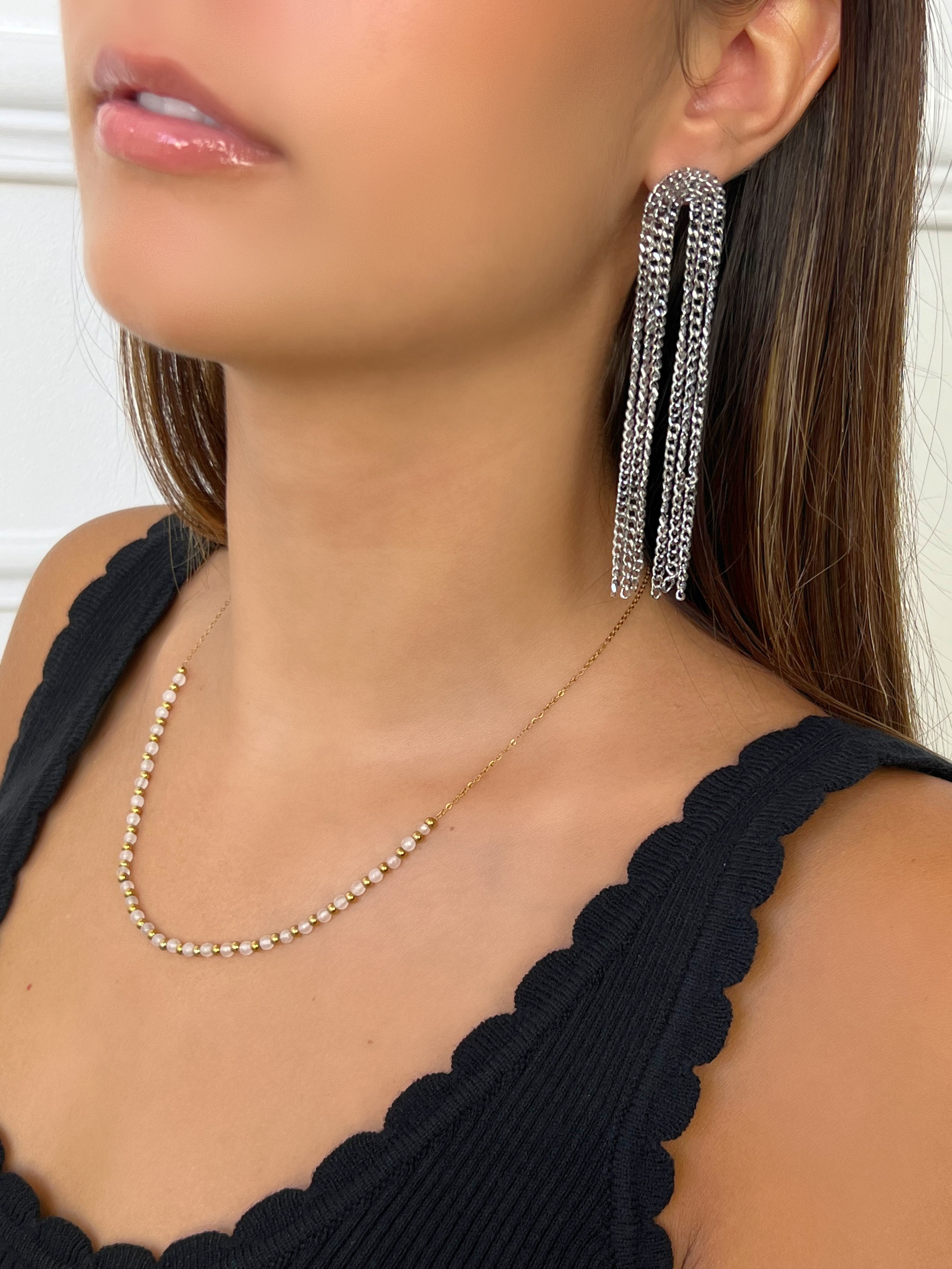 Boucles d'oreilles Bety argentees - Loïcia