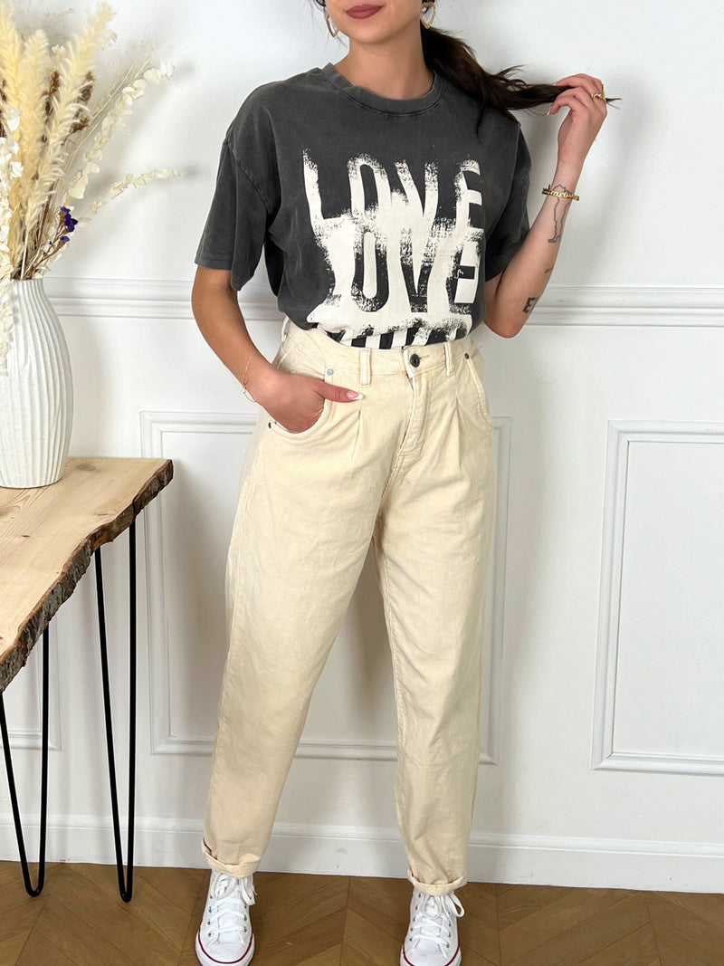 Pantalon beige Made in Italie : Cassy - Loïcia