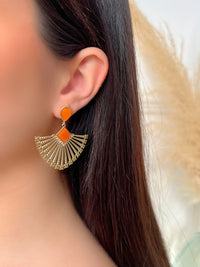 Boucles d'oreilles Celenia oranges - Loïcia